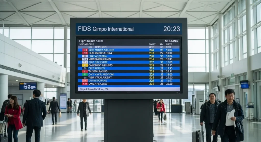 김포공항 운항정보