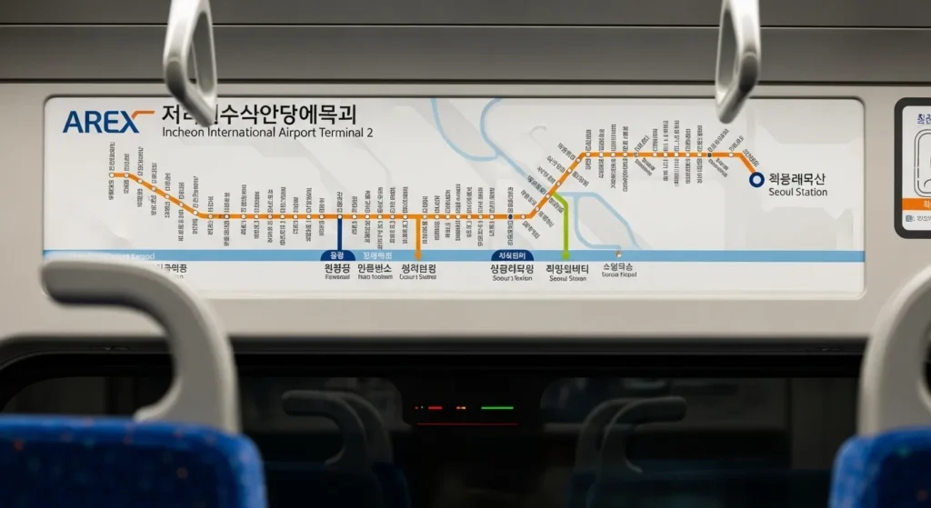 인천공항철도 노선도