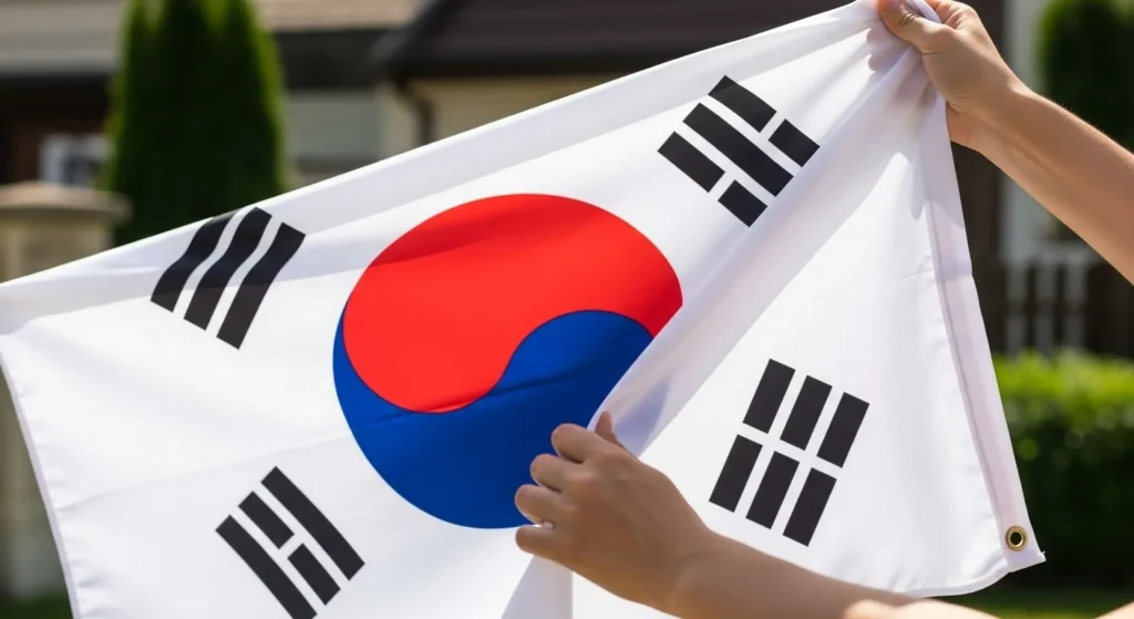 광복절 태극기 거는법