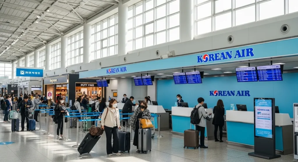 인천공항 대한항공 출국장