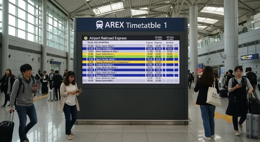 인천공항 철도 시간표