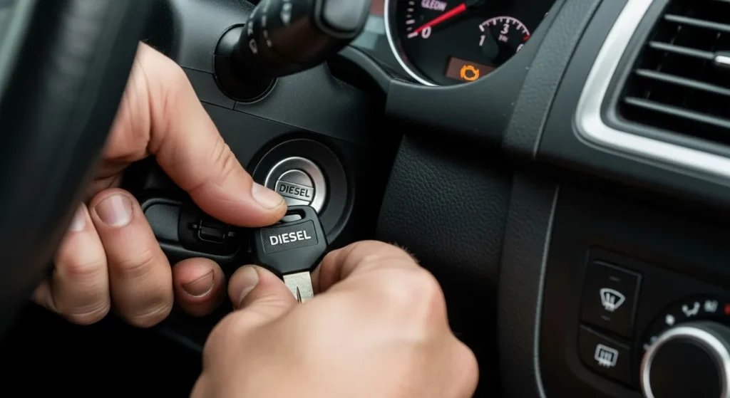 경유 주유 시동