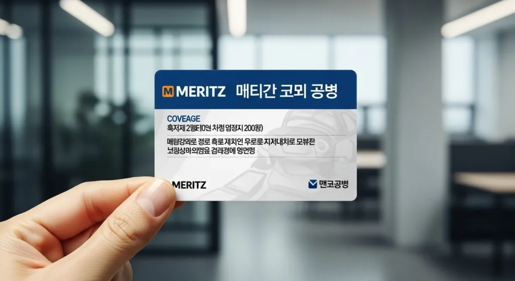 메리츠 운전자보험 보장내용