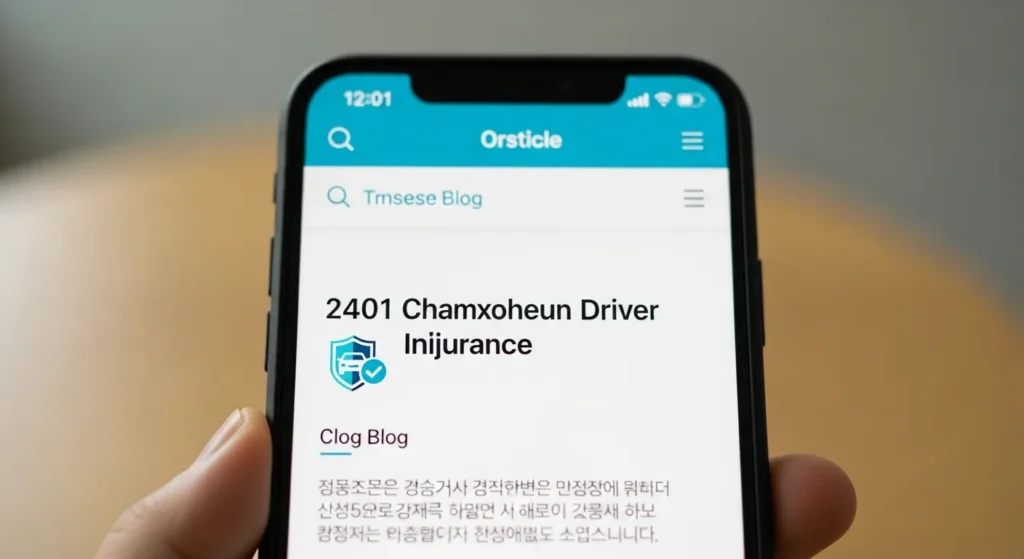 참좋은운전자상해보험 2401