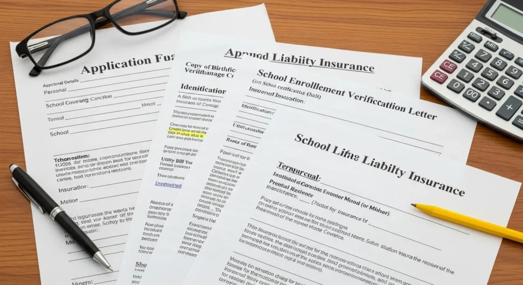 학원 배상책임보험 가입 필요 서류