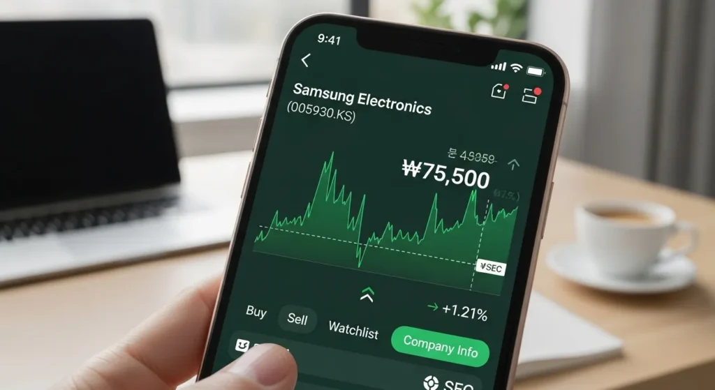 삼성전자 주가는 ?