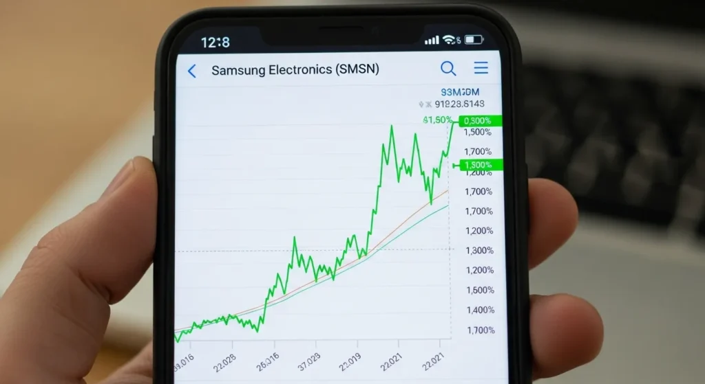 삼성전자 주가 상승 그래프