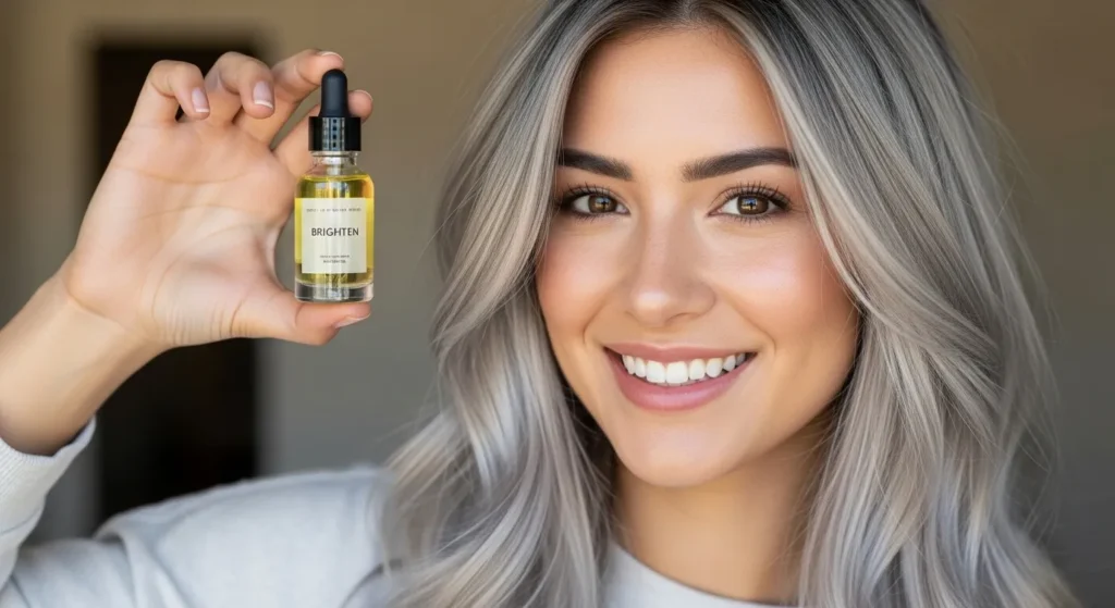 새치머리 밝게 염색