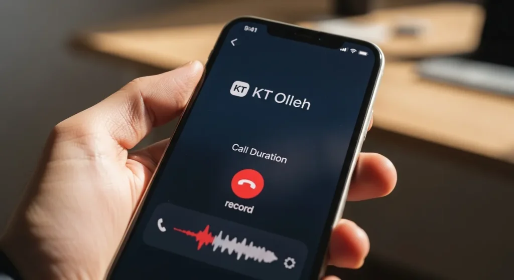 KT 아이폰 통화녹음 사용법