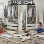 조립 어려움 드레스룸 수납 장단점
