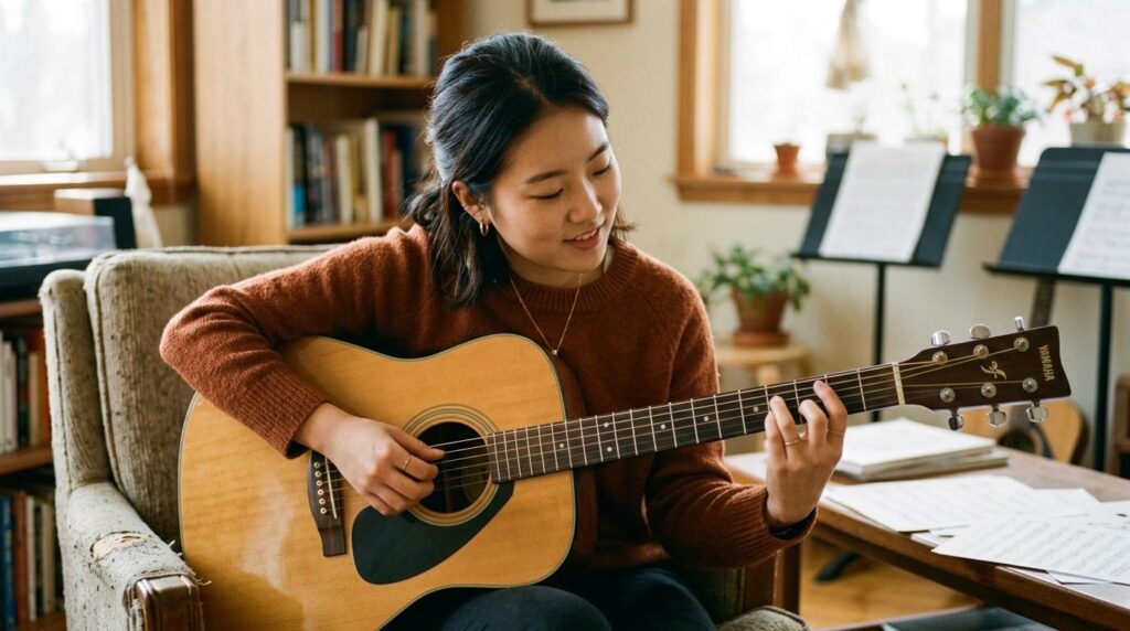 기타 B코드 운지법