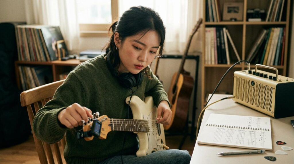 전기기타의 조율과 기보법