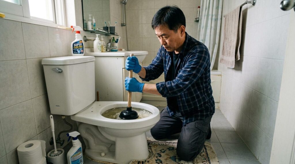 변기 뚫는 방법