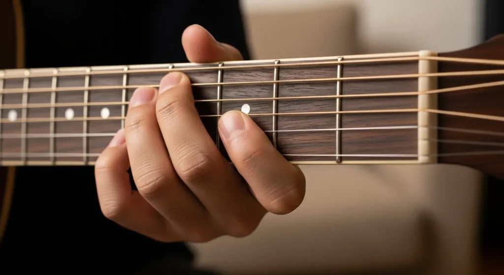 기타 A코드 운지법