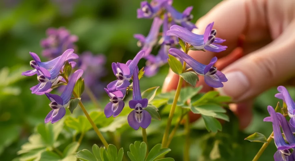 자주괴불주머니