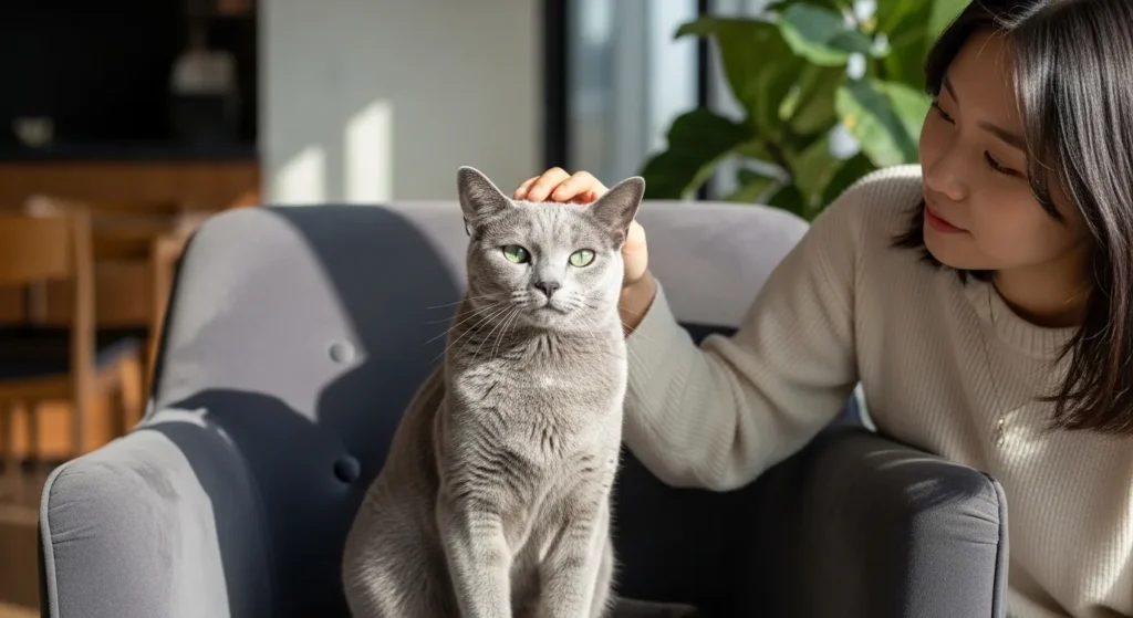 러시안블루 고양이