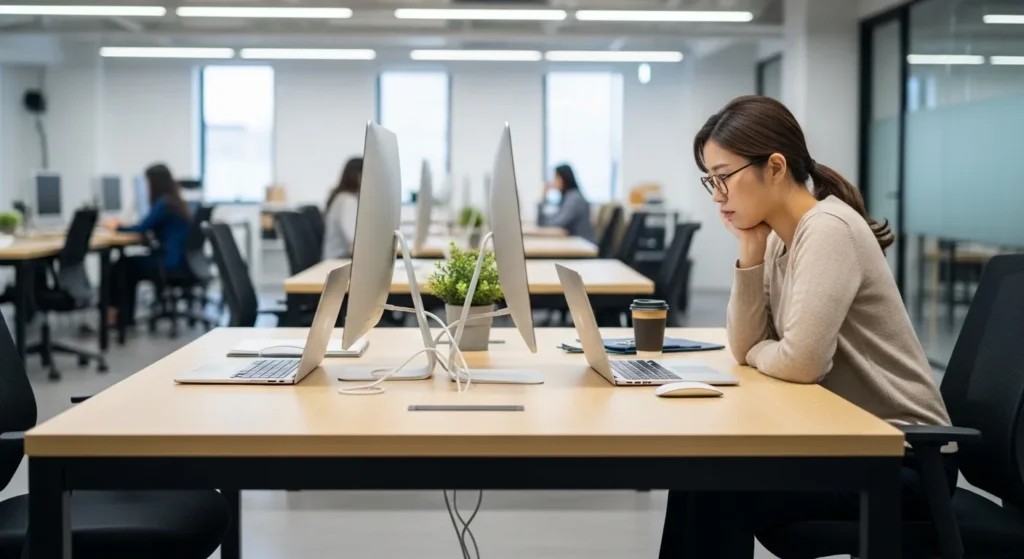 2인 1조로 일하는데 동료가 일을 안 해요