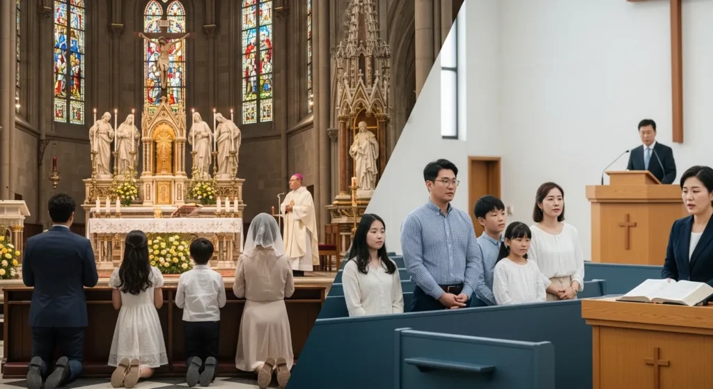 교황청 가톨릭과 개신교의 차이